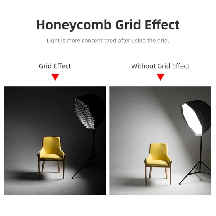 موزع ضوء فلاش Speedlite على شكل ثماني الأضلاع بقطر 120 سم مع شبكة خلايا عسلية من TRIOPO S120، قطر 120 سم