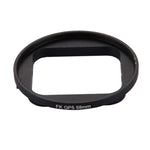 فلتر عدسة UV دائري 3 في 1 بحجم 58 مم مع غطاء لكاميرا GoPro HERO7 Black/6 /5، عدسة UV بحجم 58 مم
