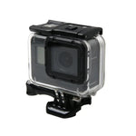 غطاء واقي مقاوم للماء لكاميرا GoPro HERO6 /5 + غطاء خلفي مجوف مع مشبك حامل أساسي وبرغي، غطاء مقاوم للماء