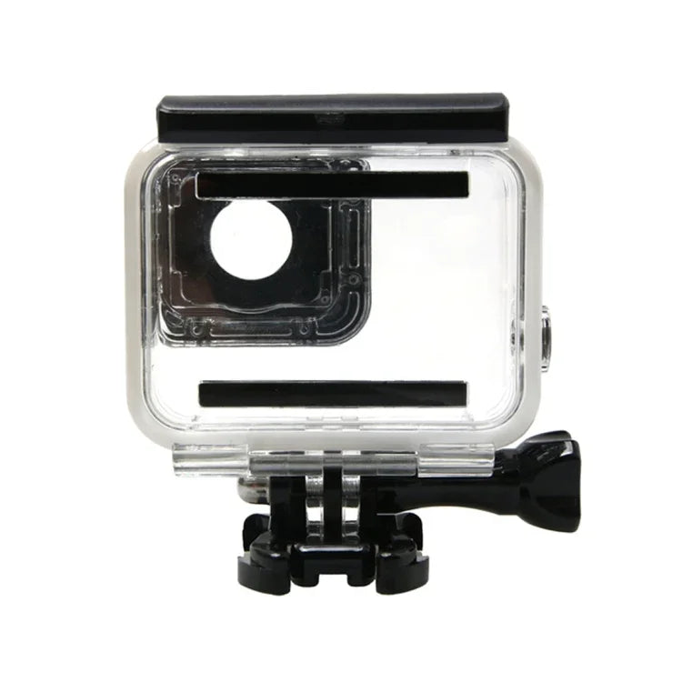 غطاء واقي مقاوم للماء لكاميرا GoPro HERO6 /5 + غطاء خلفي مجوف مع مشبك حامل أساسي وبرغي، غطاء مقاوم للماء