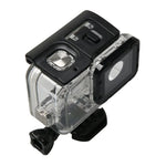 غطاء واقي مقاوم للماء لكاميرا GoPro HERO6 /5 + غطاء خلفي مجوف مع مشبك حامل أساسي وبرغي، غطاء مقاوم للماء