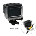 غطاء واقي مقاوم للماء لكاميرا GoPro HERO6 /5 + غطاء خلفي مجوف مع مشبك حامل أساسي وبرغي، غطاء مقاوم للماء