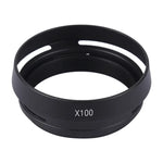 غطاء عدسة معدني مهوي مقاس 49 مم لكاميرا Fujifilm X100، LA-49 X100 (أسود)، LA-49 X100 (فضي)