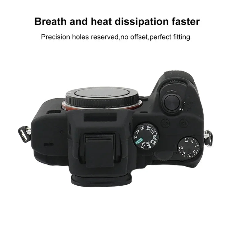 غطاء حماية سيليكون ناعم لكاميرا سوني A7 III / ILCE-7M3 / A7R III، لكاميرا سوني A7 III / ILCE-7M3 / A7R III