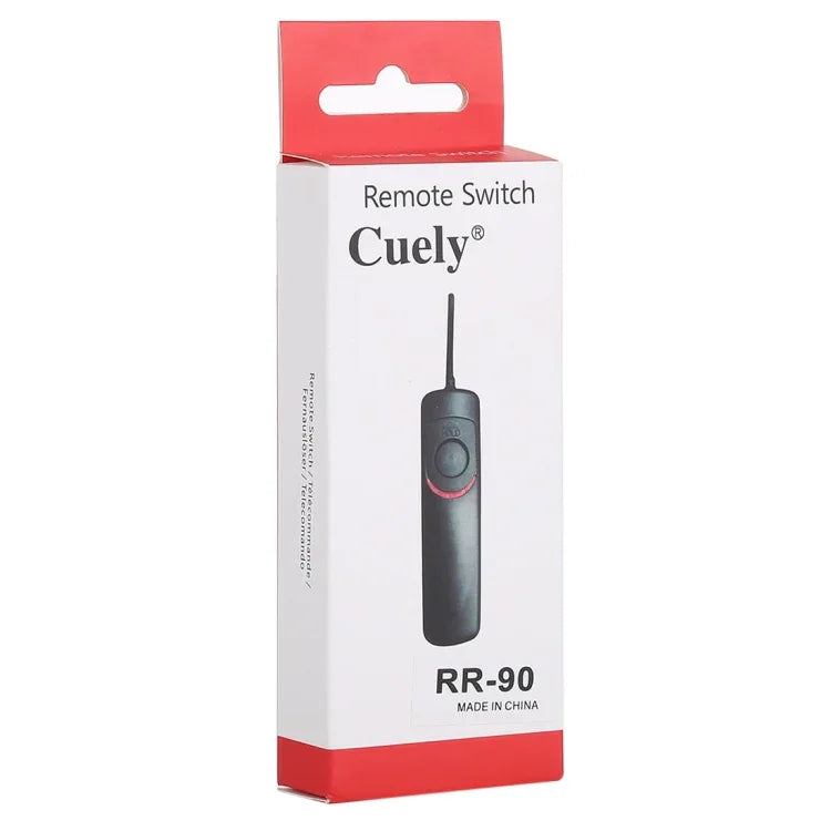 سلك تحكم عن بعد Cuely RR-90 لإطلاق مصراع الكاميرا لفوجي فيلم X-T100 / X-Pro 2 / X-T1 / X-T20 / X-T10 / X30 / X-E2 / X-A10 / X-A3 / X-A2 / X100F / X100T، RR-90