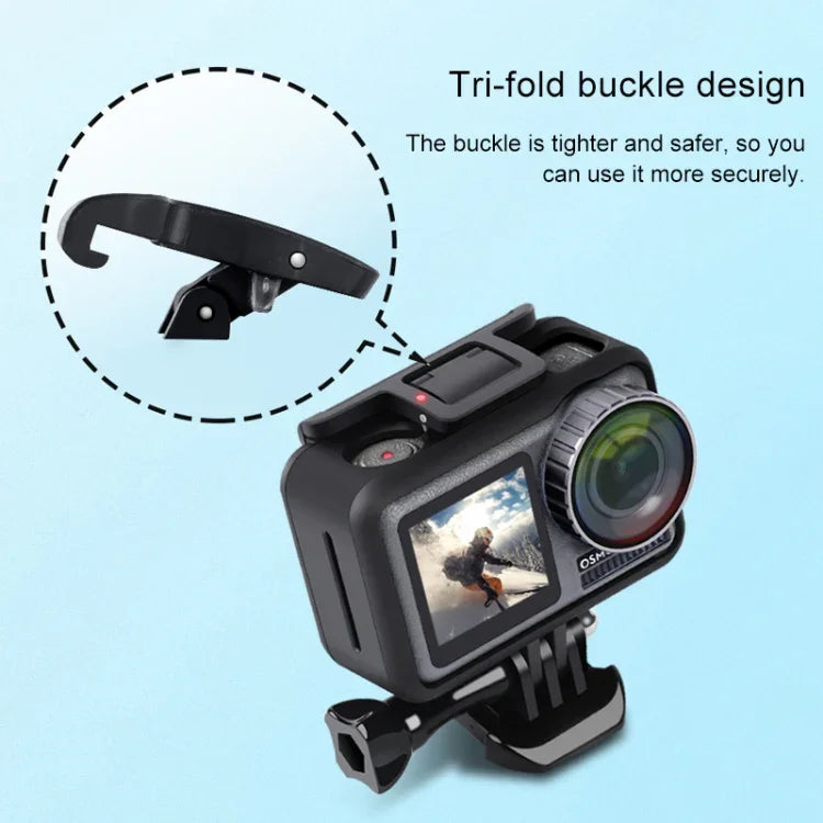 حافظة واقية مقاومة للصدمات من PC+ABS لكاميرا DJI Osmo Action 1، PC+ABS