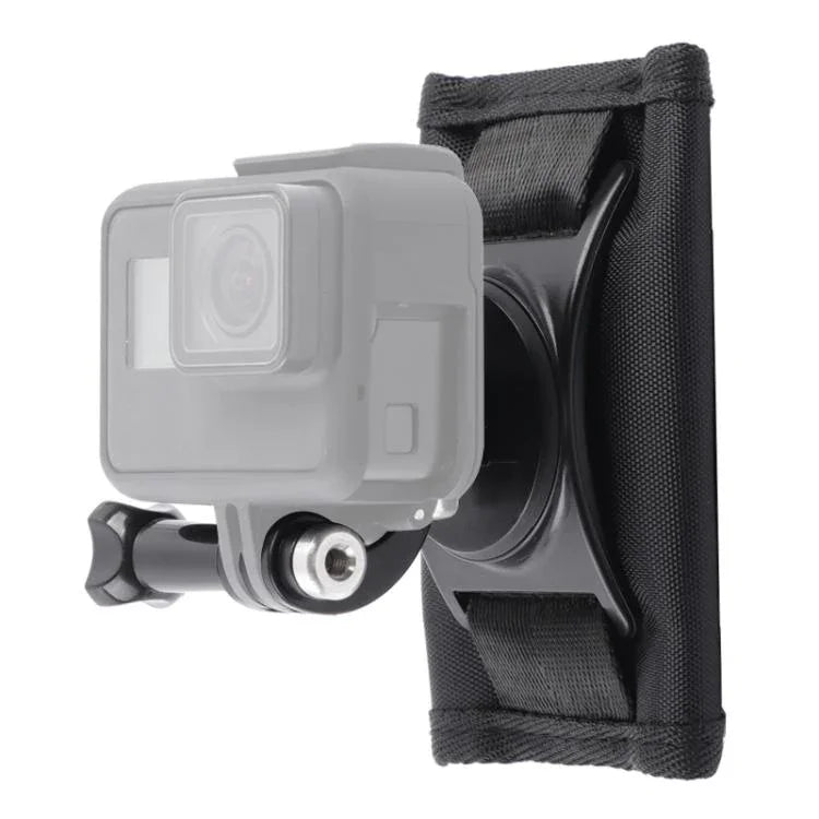 مشبك تثبيت حقيبة ظهر بشريط لاصق مع مسمار لتركيب كاميرات GoPro وInsta360 وDJI وغيرها
