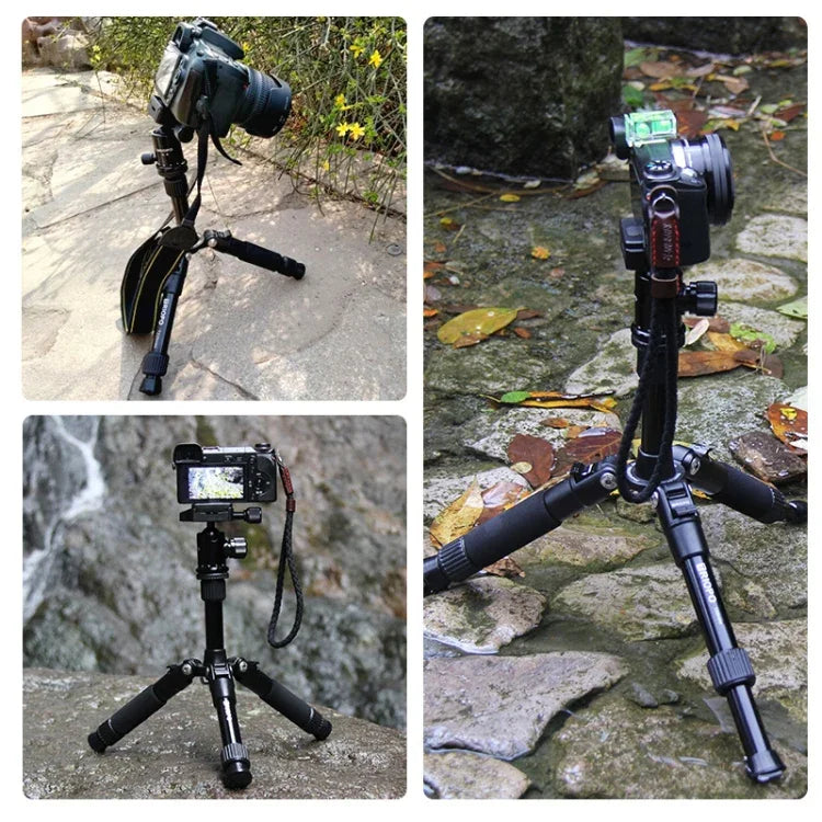 ترايبود محمول قابل للتعديل من سبائك الألمنيوم TRIOPO T226 مع رأس كرة D-0 لكاميرات SLR، T226