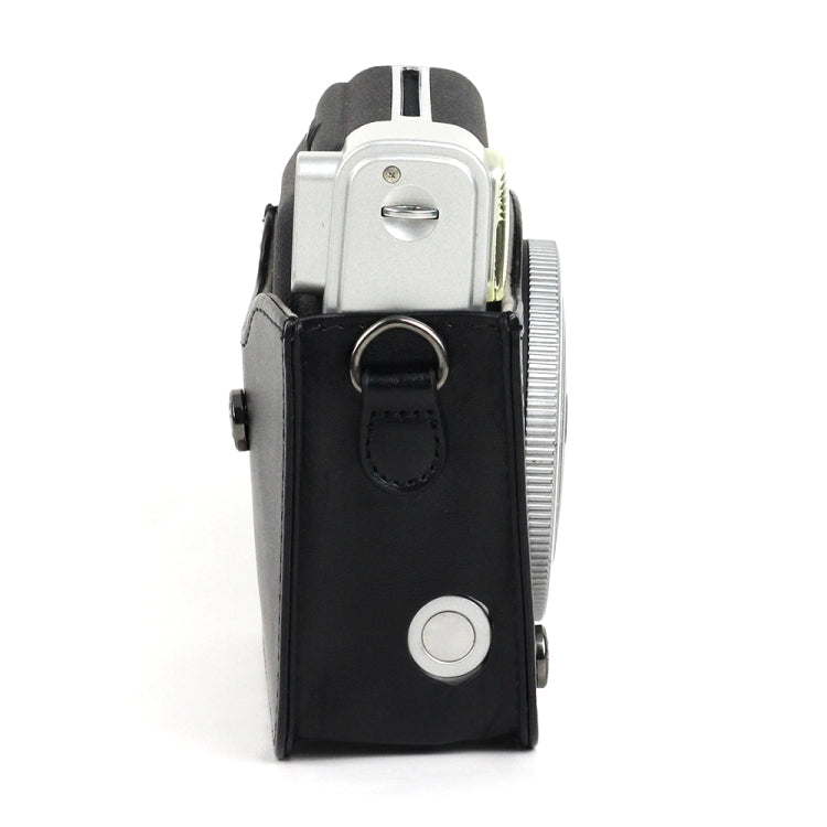 حقيبة حماية كاميرا من جلد PU لكاميرا FUJIFILM Instax Mini 90، مع حزام كتف قابل للتعديل، لـ FUJIFILM Instax Mini 90