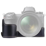 قاعدة نصف غطاء كاميرا من جلد PU بخيط 1/4 بوصة لكاميرا Nikon Z6 / Z7، لـ Nikon Z6