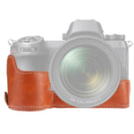 قاعدة نصف غطاء كاميرا من جلد PU بخيط 1/4 بوصة لكاميرا Nikon Z6 / Z7، لـ Nikon Z6