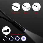 P20 شاشة عرض 4.3 بوصة منظار داخلي HD1080P مع 8 مصابيح LED، الطول: 2m، قطر العدسة: 8mm، سلك صلب، الطول: 2m، سلك صلب