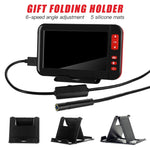 P20 شاشة عرض 4.3 بوصة منظار داخلي HD1080P مع 8 مصابيح LED، الطول: 10m، قطر العدسة: 8mm، سلك صلب، الطول: 10m، سلك صلب