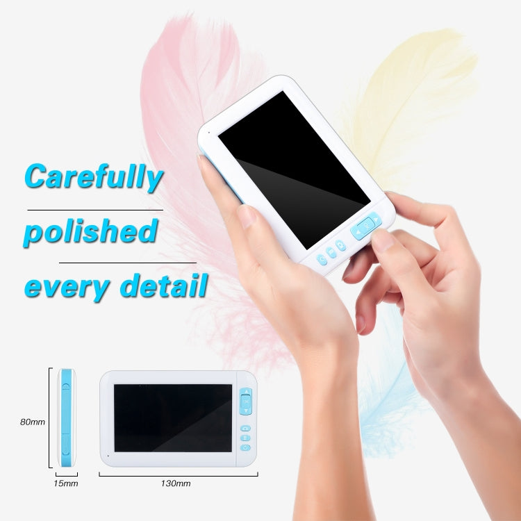 C01 شاشة عرض 4.3 بوصة منظار بصري للأذن HD1080P مع 6 مصابيح LED، القطر: 3.9mm، C01 3.9mm