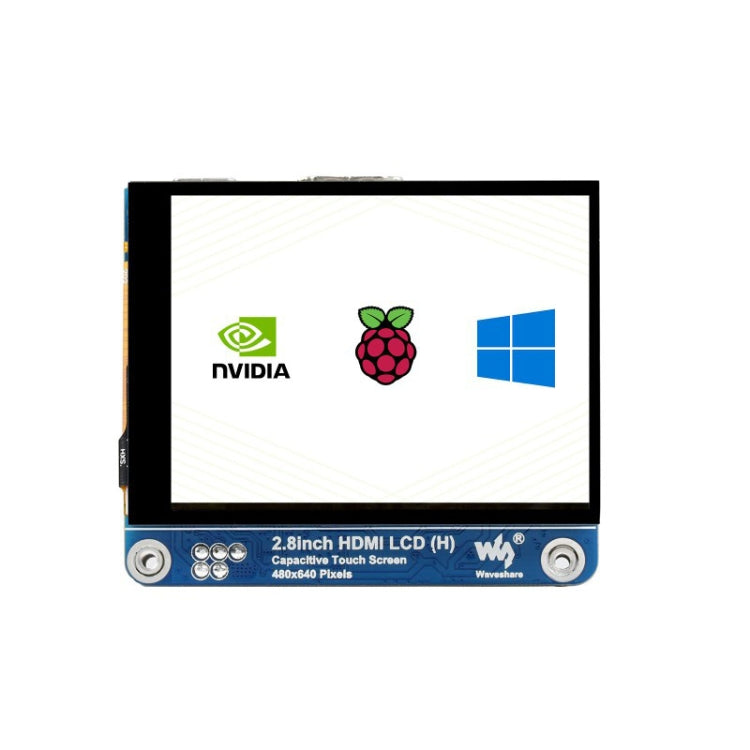 شاشة LCD Waveshare بحجم 2.8 بوصة بدقة 480x640 HDMI IPS (H) شاشة كاملة الترقيم