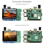 شاشة LCD Waveshare بحجم 2.8 بوصة بدقة 480x640 HDMI IPS (H) شاشة كاملة الترقيم