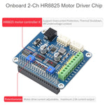 لوحة محرك خطوة Waveshare HRB8825 لـ Raspberry Pi، تشغل محركي خطوة، حتى 1/32 ميكروستيبينغ