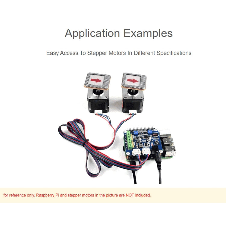 لوحة محرك خطوة Waveshare HRB8825 لـ Raspberry Pi، تشغل محركي خطوة، حتى 1/32 ميكروستيبينغ