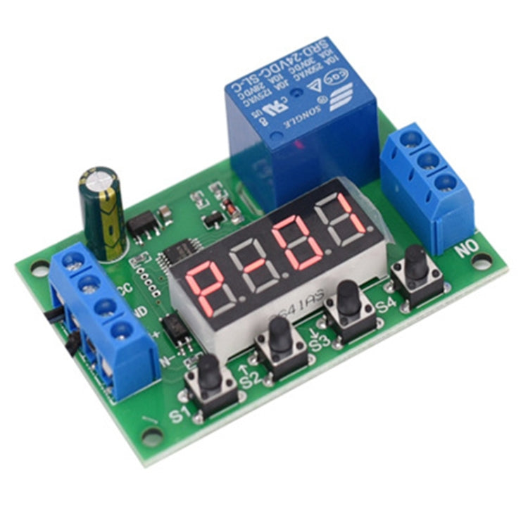 لوحة مؤقت تتابع 12 فولت مع مفتاح تشغيل/إيقاف ودورة توقيت، 12V