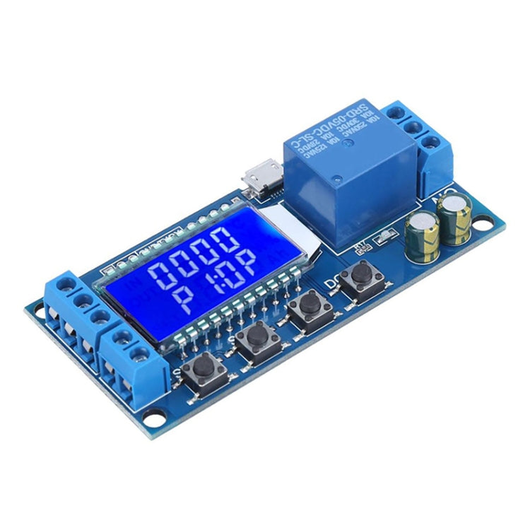 وحدة تحكم مؤقت تأخير مع شاشة LCD رقمية USB صغيرة XY-LJ02 6-30 فولت