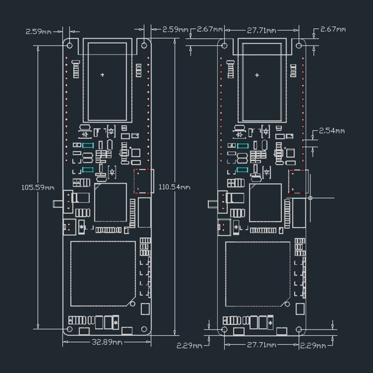 WiFi Bluetooth 18560 Battery Holder Solar Charge Module Development Board, T-SIM7000G