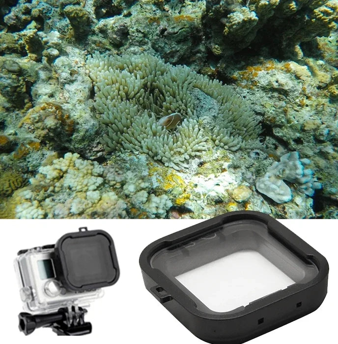 فلتر عدسة غطاء غوص مكعب 6 خطوط نجمة لكاميرا GoPro HERO4 /3+، فلتر نجمة لكاميرا GoPro HERO4 /3+
