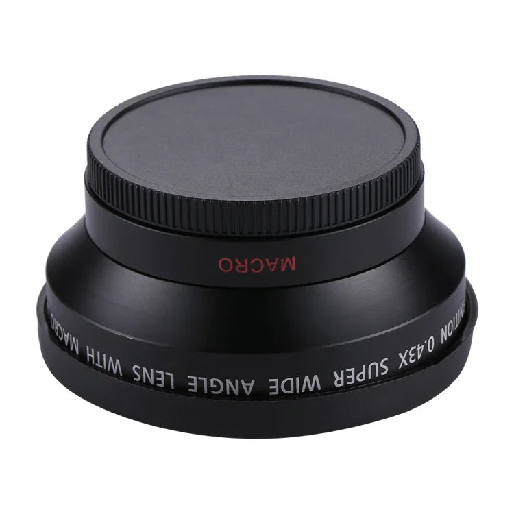 عدسة زاوية واسعة فائقة 62mm 0.43X مع عدسة ماكرو، 62mm
