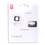 واقي شاشة LCD فائق الوضوح + فيلم واقي عدسة زجاجية للهيكل لكاميرا Xiaomi Xiaoyi II 4K
