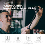 عصا سيلفي تمديد حامل ثلاثي الأرجل لكاميرا الحركة PGYTECH P-GM-117 لكاميرا DJI Osmo Action، P-GM-117