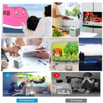 جهاز عرض فيديو للأطفال W-S1 بقوة 10W وسطوع 30 لومن بدقة HD 1080P بتقنية LCD، يدعم AV / USB / بطاقة Mini SD / HDMI / صوت