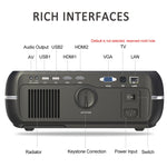 جهاز عرض ذكي DH-A10 بشاشة LCD بحجم 5.8 بوصة وسطوع 4200 لومن ودقة 1280 × 800P، مع جهاز تحكم عن بعد، نظام أندرويد 6.0، يدعم واي فاي، بلوتوث، HDMIx2، USBx2، VGA، AV IN/RCA، RJ45، LAN