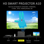 جهاز عرض ذكي DH-A10 بشاشة LCD بحجم 5.8 بوصة وسطوع 4200 لومن ودقة 1280 × 800P، مع جهاز تحكم عن بعد، نظام أندرويد 6.0، يدعم واي فاي، بلوتوث، HDMIx2، USBx2، VGA، AV IN/RCA، RJ45، LAN