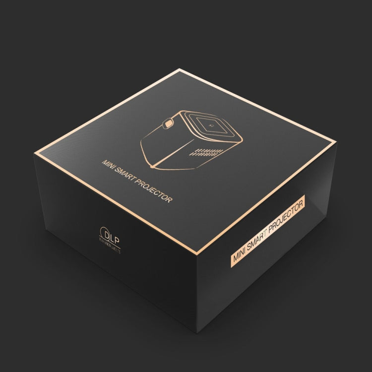 جهاز عرض ذكي محمول صغير WEJOY DL-S12 بسطوع 50 ANSI لومن بتقنية DLP مع جهاز تحكم عن بعد وحامل، أندرويد 7.1.2، 2GB DDR3+16GB، معالج RK3128 رباعي النواة ARM Cortex-A7 بسرعة تصل إلى 1.2GHz، يدعم واي فاي / USB / إخراج صوت / مدخل DC