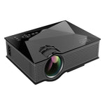 جهاز عرض LED منزلي متعدد الوسائط UC68 بسطوع 80 ANSI ودقة 800x400 HD 1080P، يدعم USB/SD/HDMI/VGA/IR، UC68 800x400