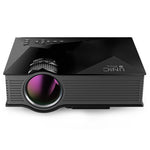 جهاز عرض LED منزلي متعدد الوسائط UC68 بسطوع 80 ANSI ودقة 800x400 HD 1080P، يدعم USB/SD/HDMI/VGA/IR، UC68 800x400