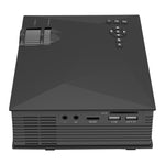 جهاز عرض LED منزلي متعدد الوسائط UC68 بسطوع 80 ANSI ودقة 800x400 HD 1080P، يدعم USB/SD/HDMI/VGA/IR، UC68 800x400