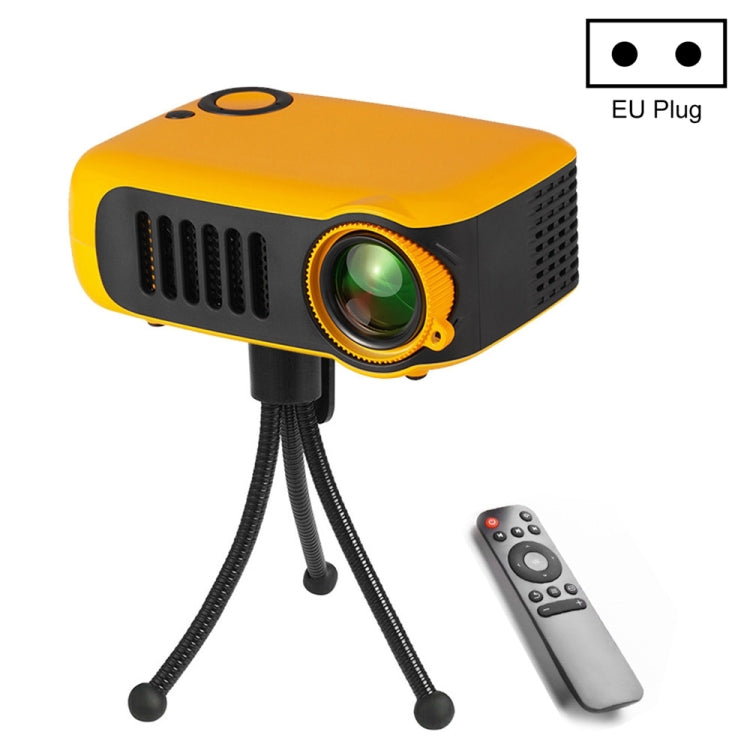 جهاز عرض محمول A2000 بسطوع 800 لومن وشاشة LCD لمسرح منزلي، يدعم 1080P، قابس الاتحاد الأوروبي