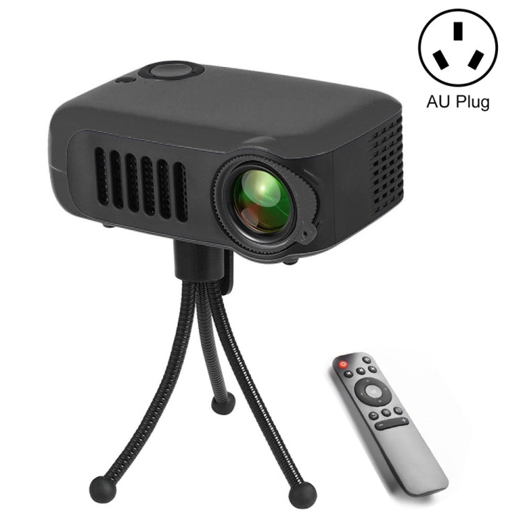 جهاز عرض محمول A2000 بسطوع 800 لومن وشاشة LCD لمسرح منزلي، يدعم 1080P، قابس أسترالي