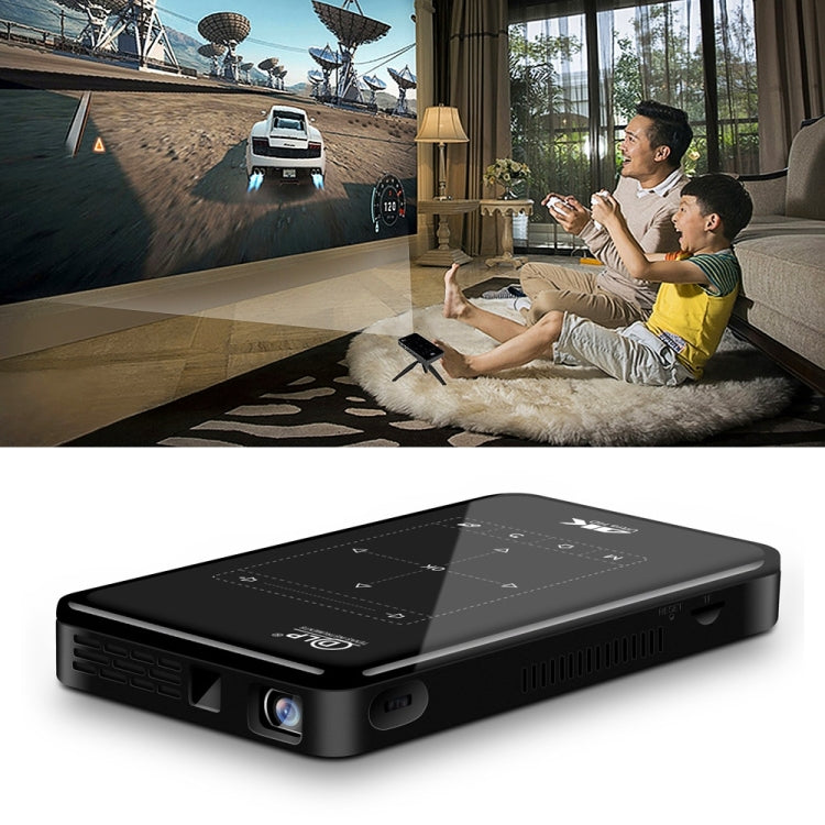 جهاز عرض ذكي محمول P09 بدقة 4K Ultra HD مع تحكم عن بعد بالأشعة تحت الحمراء، معالج Amlogic S905X رباعي النواة A53 بسرعة تصل إلى 1.5 جيجاهرتز، أندرويد 6.0، 1 جيجابايت + 8 جيجابايت، يدعم WiFi 2.4G/5G، بلوتوث، بطاقة TF