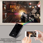 جهاز عرض ذكي محمول P09 بدقة 4K Ultra HD مع تحكم عن بعد بالأشعة تحت الحمراء، معالج Amlogic S905X رباعي النواة A53 بسرعة تصل إلى 1.5 جيجاهرتز، أندرويد 6.0، 1 جيجابايت + 8 جيجابايت، يدعم WiFi 2.4G/5G، بلوتوث، بطاقة TF
