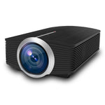 جهاز عرض LED YG510 بمستوى إضاءة 1200 لوكس ودقة 800*480، مسرح منزلي عالي الدقة، يدعم HDMI وVGA وAV وTF وUSB، YG510 أسود