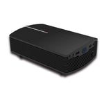 جهاز عرض LED YG510 بمستوى إضاءة 1200 لوكس ودقة 800*480، مسرح منزلي عالي الدقة، يدعم HDMI وVGA وAV وTF وUSB، YG510 أسود