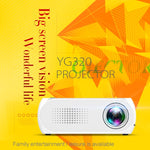 جهاز عرض LED صغير YG320 بدقة 320*240، مسرح منزلي، يدعم HDMI وAV وSD وUSB