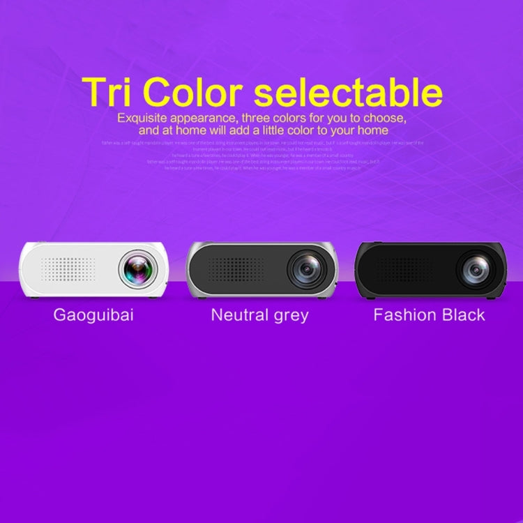 جهاز عرض LED صغير YG320 بدقة 320*240، مسرح منزلي، يدعم HDMI وAV وSD وUSB