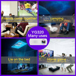 جهاز عرض LED صغير YG320 بدقة 320*240، مسرح منزلي، يدعم HDMI وAV وSD وUSB