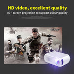 جهاز عرض LED صغير YG320 بدقة 320*240، مسرح منزلي، يدعم HDMI وAV وSD وUSB