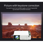 جهاز عرض ذكي T5 بتقنية LED+LCD، 100 لومن ANSI، دقة 800x400، 480P، يدعم HDMI / بطاقة SD / 2 × USB / صوت 3.5 مم، النسخة العادية، النسخة العادية