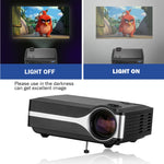 جهاز عرض Wejoy L1 80 لومن بتقنية LCD بحجم 4 بوصات ودقة HD 800*480 بكسل، VGA، HDMI، L1