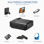جهاز عرض Wejoy L1 80 لومن بتقنية LCD بحجم 4 بوصات ودقة HD 800*480 بكسل، VGA، HDMI، L1