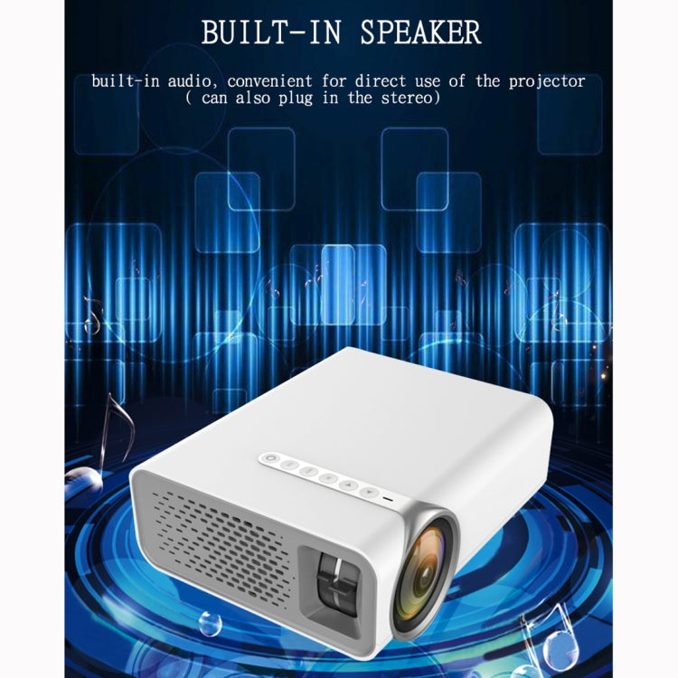 بروجيكتور LED صغير YG520 بدقة 800x480 وسطوع 1800 لومن للمسرح المنزلي، يدعم HDMI و AV و SD و USB و VGA، نسخة الهاتف المحمول، نسخة الهاتف المحمول